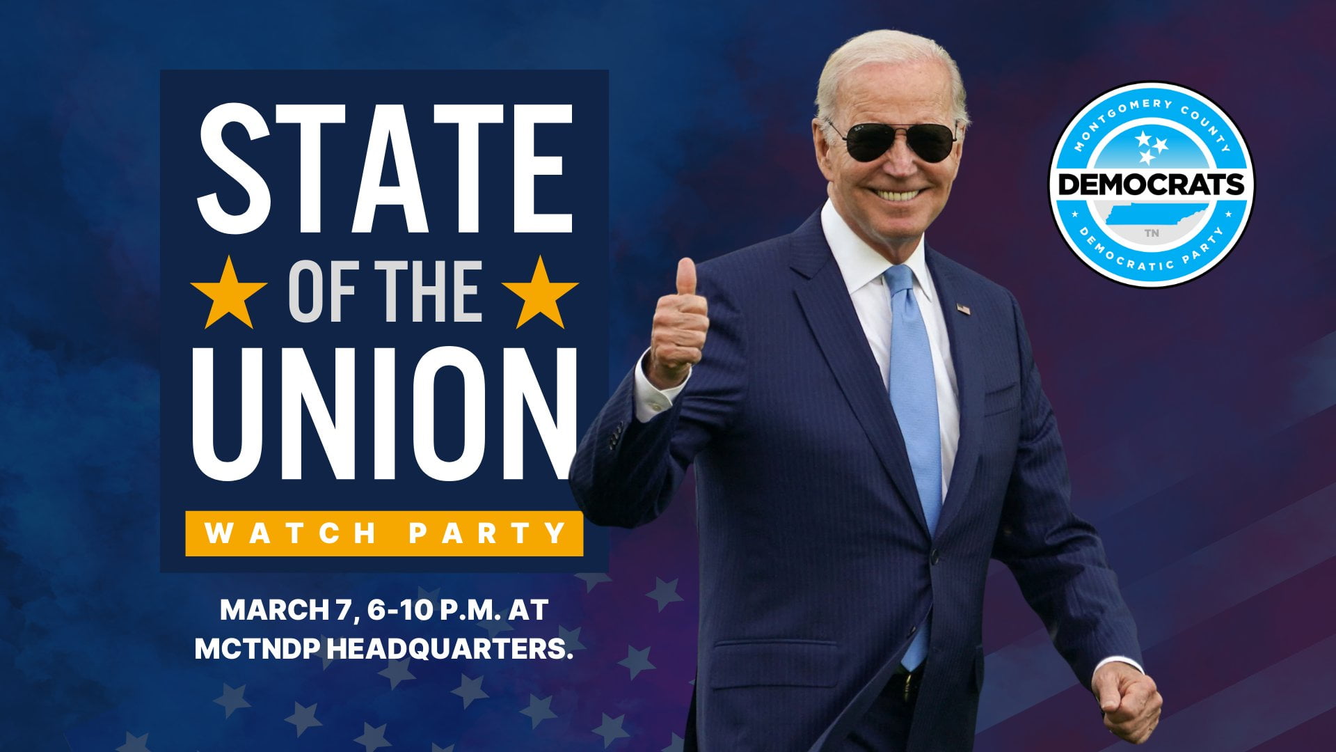 State of the Union Watch Party, March 7th from 6-10PM