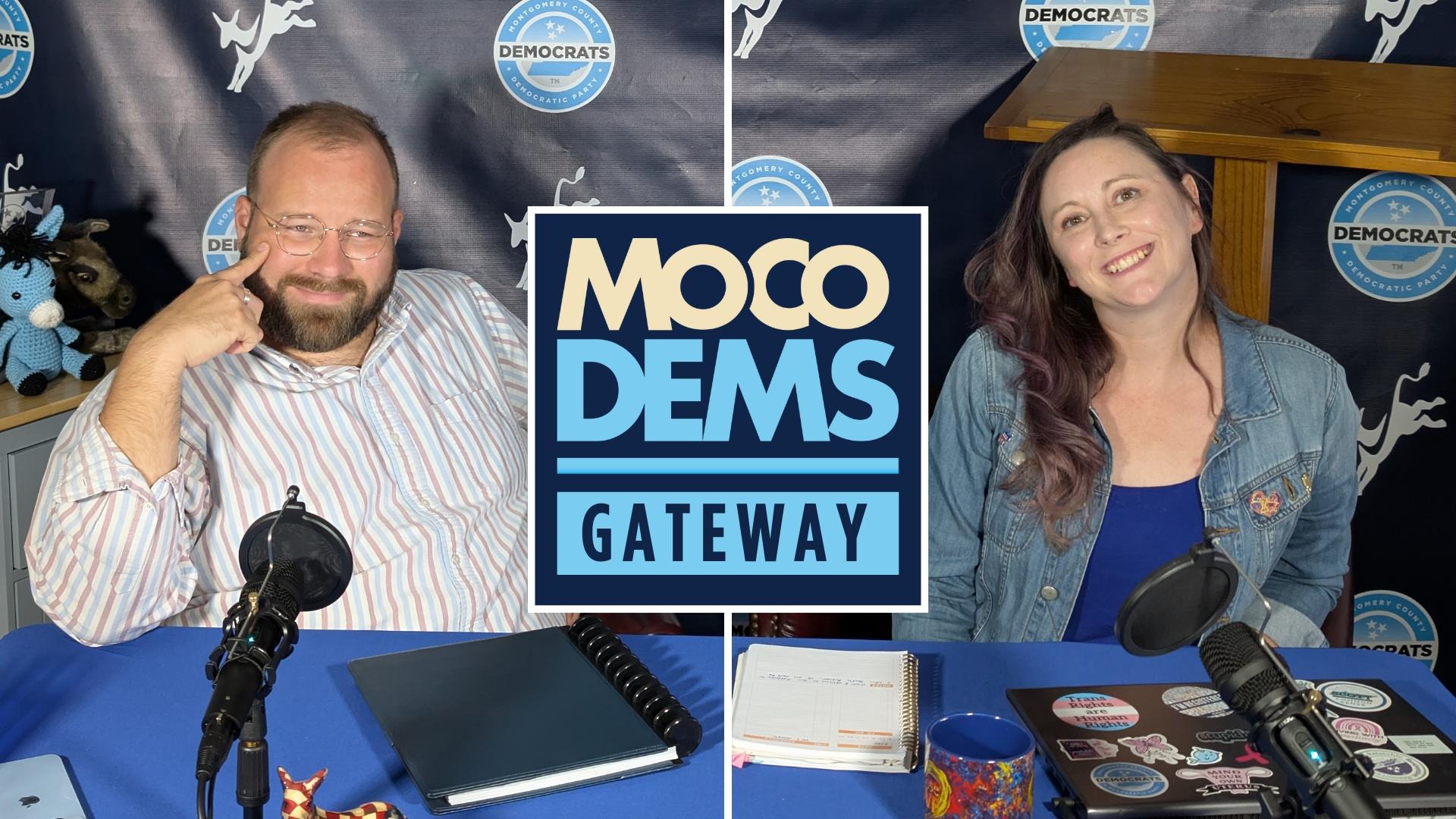 Thumbnail image of MCTNDP Comms Chair and Former Chair in the new podcast setting